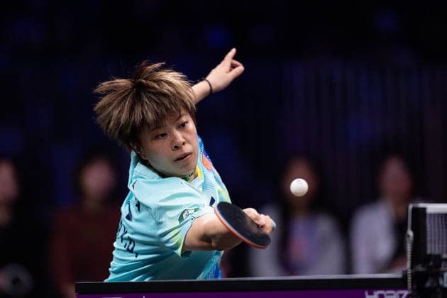 LOS ANGELES, CALIFORNIA - JULY 05: Wang Yidi of China competes in the Women s Singles Semifinal match against Sun Yingsha of China on day 10 of United States Smash 2026 at Ontario Convention Center on July 5, 2026 in Los Angeles, California.  Copyright: xVCGx 111652531602