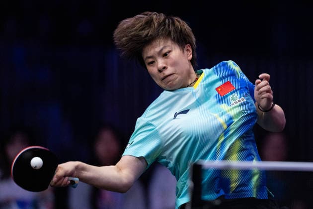 LOS ANGELES, CALIFORNIA - JULY 05: Wang Yidi of China competes in the Women s Singles Semifinal match against Sun Yingsha of China on day 10 of United States Smash 2026 at Ontario Convention Center on July 5, 2026 in Los Angeles, California.  Copyright: xVCGx 111652531604