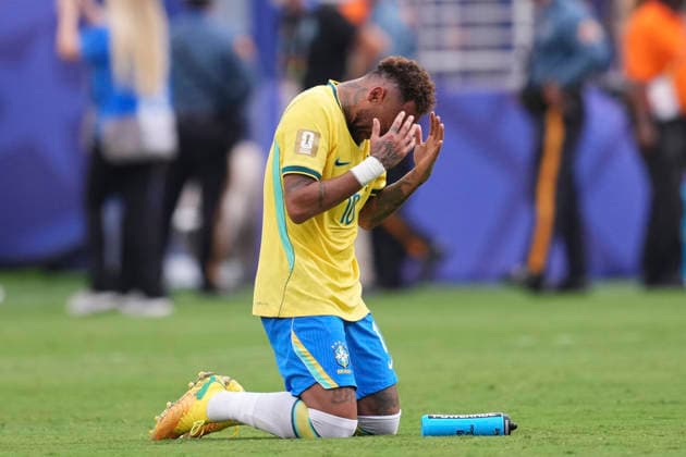 Brazil v Norway: Round of 16 - FIFA World Cup, WM, Weltmeisterschaft, Fussball 2026 Neymar Jr of Brazil reacts after the defeat during the FIFA World Cup 2026 Round Of 16 match between Brazil and Norway at New York New Jersey Stadium on July 05, 2026 in East Rutherford, New Jersey. East Rutherford NJ United States  Copyright: xJosexBretonx originalFilename:bretonhernandez-brazilvn260705_np4bW.jpg