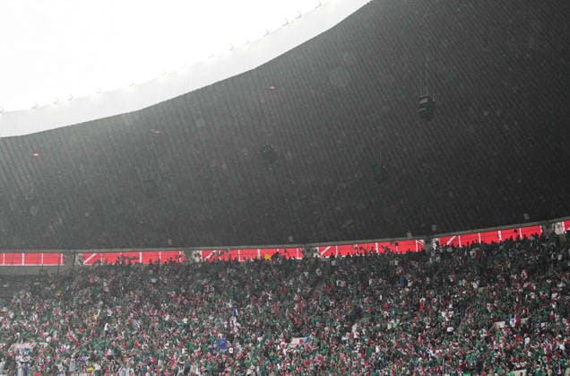 Mexico fans (Mexico) during Mexico and England, Round of 16 FIFA World Cup, WM, Weltmeisterschaft, Fussball 2026, Azteca Stadium, Mexico, Mexico on July 5, 2026. Thor Wegner DeFodi Images. (Photo by DeFodi Images) - *** Mexico fans cheer on Mexico during the Mexico vs. England match in the Round of 16 of the 2026 FIFA World Cup at Azteca Stadium in Mexico City on July 5, 2026. Photo by DeFodi Images (Thor Wegner)