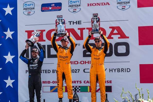 July 5, 2026, Lexington, Ohio, USA: IndyCar, Indy Car, IRL, USA SERIES driver, PATO OWARD (5) (MEX) of Monterey, Mexico, wins the Honda Indy 200 at Mid Ohio in LEXINGTON, Ohio. Lexington USA - ZUMAa161 20260705_aaa_a161_001 Copyright: xDominicxLoyerx xGMGx