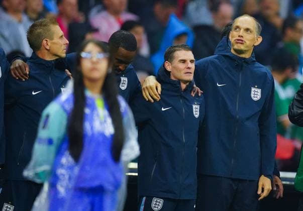 Thomas Tuchel, coach of England, ahead of kick-off Mexico v England, 2026 FIFA World Cup, WM, Weltmeisterschaft, Fussball Round of 16, Football, Azteca Stadium, Mexico City, Mexico - 05 Jul 2026Mexico City Azteca Stadium Mexico  Copyright: xJavierxGarcia Shutterstockx 16975483ak