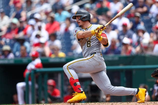 July 5, 2026, Washington D.C, District Of Columbia, United States: Washington, DC; Pittsburgh Pirates shortstop Konnor Griffin (6) grounds out during the Major League Baseball game between the Washington Nationals and the Pittsburgh Pirates at Nationals Park on Sunday, July 5, 2026. The Pirates beat the Nationals 11-5. Washington D.C United States - ZUMAp258 20260705_znp_p258_016 Copyright: xStevexPrakopex