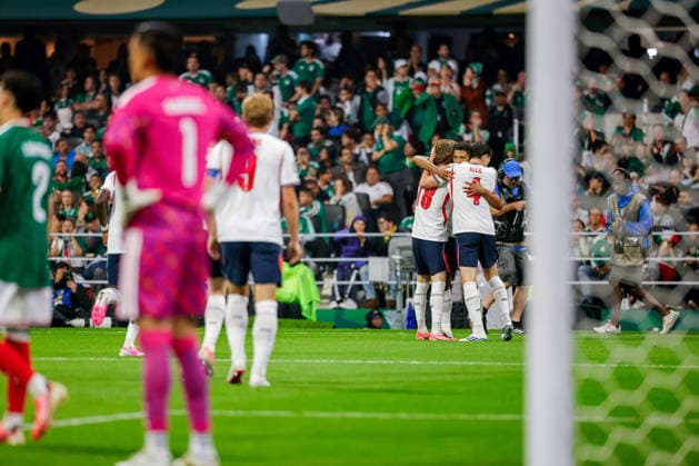 FIFA World Cup, WM, Weltmeisterschaft, Fussball 2026 MEXICO VS ENGLAND FIFA WORLD CUP 2026 MEXICO VS ENGLAND MEXICO VS ENGLAND 05072026 MEXICO CITY, MEXICO. Action photo of players of England celebrating a goal, during game of the FIFA World Cup 2026 held at the Estadio Ciudad de Mexico of Mexico City. Foto de accion de jugadores de Inglaterra celebrando un gol, durante juego de Copa del Mundo 2026 de la FIFA en el Estadio Ciudad de MÃ xico de la Ciudad de Mexico. PHOTO BY IMAGENSHOP AGENCIA FOTOGRAFICA MEXICO CITY MEXICO CITY MEXICO *** FIFA WORLD CUP 2026 MEXICO VS ENGLAND FIFA WORLD CUP 2026 MEXICO VS ENGLAND MEXICO VS ENGLAND 07 05 2026 MEXICO CITY, MEXICO Action photo of England players celebrating a goal during a 2026 FIFA World Cup match held at the Estadio Ciudad de México in Mexico City Action photo of England players celebrating a goal, during a 2026 FIFA World Cup match at the Estadio Ciudad de México in Mexico City PHOTO BY IMAGENSHOP PHOTO AGENCY MEXICO CITY MEXICO CITY MEXICO Copyright: xYOALIxMARTINEZx