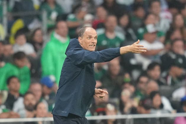 Thomas Tuchel (England) during Mexico and England, Round of 16 FIFA World Cup, WM, Weltmeisterschaft, Fussball 2026, Azteca Stadium, Mexico, Mexico on July 5, 2026. Thor Wegner DeFodi Images. (Photo by DeFodi Images) - *** Thomas Tuchel in England during the Mexico vs. England Round of 16 match at the 2026 FIFA World Cup, Azteca Stadium, Mexico City, on July 5, 2026. Photo by DeFodi Images, Thor Wegner