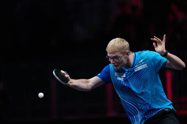 LOS ANGELES, CALIFORNIA - JULY 05: Felix Lebrun of France competes in the Men s Singles Semifinal match against Sora Matsushima of Japan on day 10 of United States Smash 2026 at Ontario Convention Center on July 5, 2026 in Los Angeles, California.  Copyright: xVCGx 111652552999