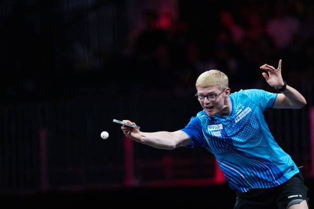 LOS ANGELES, CALIFORNIA - JULY 05: Felix Lebrun of France competes in the Men s Singles Semifinal match against Sora Matsushima of Japan on day 10 of United States Smash 2026 at Ontario Convention Center on July 5, 2026 in Los Angeles, California.  Copyright: xVCGx 111652553004