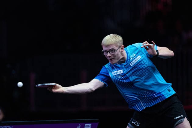 LOS ANGELES, CALIFORNIA - JULY 05: Felix Lebrun of France competes in the Men s Singles Semifinal match against Sora Matsushima of Japan on day 10 of United States Smash 2026 at Ontario Convention Center on July 5, 2026 in Los Angeles, California.  Copyright: xVCGx 111652553006