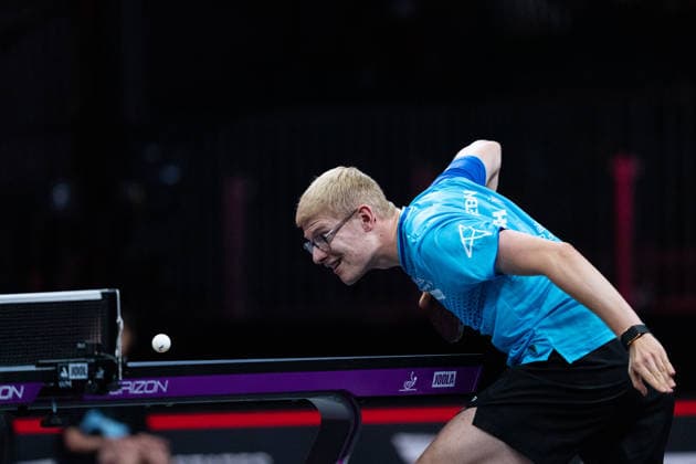 LOS ANGELES, CALIFORNIA - JULY 05: Felix Lebrun of France competes in the Men s Singles Semifinal match against Sora Matsushima of Japan on day 10 of United States Smash 2026 at Ontario Convention Center on July 5, 2026 in Los Angeles, California.  Copyright: xVCGx 111652553007