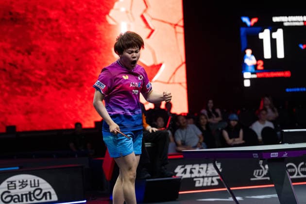 LOS ANGELES, CALIFORNIA - JULY 05: Sora Matsushima of Japan reacts in the Men s Singles Semifinal match against Felix Lebrun of France on day 10 of United States Smash 2026 at Ontario Convention Center on July 5, 2026 in Los Angeles, California.  Copyright: xVCGx 111652552994