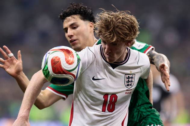 FIFA World Cup, WM, Weltmeisterschaft, Fussball 2026 - Round of 16 - Mexico vs. England Anthony Gordon of England in action during the FIFA World Cup 2026 Round of 16 soccer match between Mexico and England, in Mexico City, Mexico, 05 July 2026. Ciudad de Mexico Mexico  Copyright: xJOSExMENDEZx