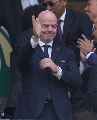 (260706) -- MEXICO CITY, July 6, 2026 -- FIFA President Gianni Infantino is seen before the round of 16 match between Mexico and England at the 2026 FIFA World Cup, WM, Weltmeisterschaft, Fussball at the Mexico City Stadium, Mexico, July 5, 2026. (Photo by Xinhua) (SP)MEXICO-MEXICO CITY-FOOTBALL-FIFA WORLD CUP-ROUND OF 16-MEX VS ENG MartinxZabala 