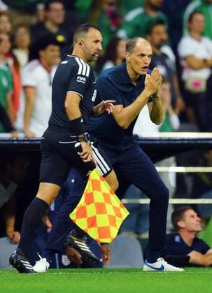 Thomas Tuchel, coach of England reacts Mexico v England, 2026 FIFA World Cup, WM, Weltmeisterschaft, Fussball Round of 16, Football, Azteca Stadium, Mexico City, Mexico - 05 Jul 2026Mexico City Azteca Stadium Mexico  Copyright: xJavierxGarcia Shutterstockx 16975483dv