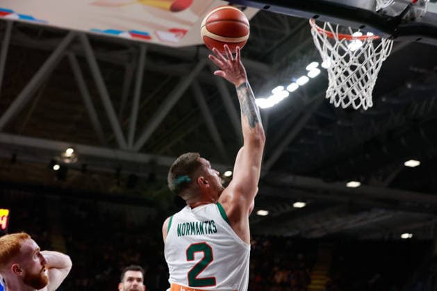 IPA86424143 - 02 Margiris Normantas (1999, 194, Guard, Bilbao, Spain) FIBA Basketball World Cup 2027 European Qualifiers: Italy vs. Lithuania, Bologna, July 5, 2026, during the FIBA World Cup 2027 European Qualifiers - Italy vs. Lithuania, FIBA World Cup in Bologna, Italy, July 5, 2026  Copyright: xValentinoxOrsini IPAxSportx xx 86424143