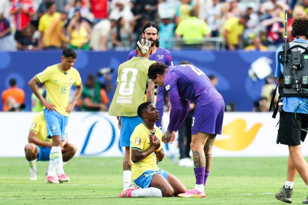 July 5, 2026, USA: Endrick player of Brazil after the Round of 16 match between Brazil and Norway at the FIFA World Cup, WM, Weltmeisterschaft, Fussball at New York New Jersey Stadium, in East Rutherford, United States, on Sunday, July 05, 2026. FIFA World Cup 2026 - Round Of 16 - Brazil V Norway  - ZUMAc233 0860842078st Copyright: xVanessaxCarvalhox