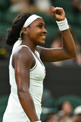 2026 Wimbledon - Coco Gauff Coco Gauff (USA) during her fourth round match at the 2026 Wimbledon Championships at the AELTC in London, UK on July 5, 2026. Photo by Corinne Dubreuil ABACAPRESS.COM London  Copyright: xDubreuilxCorinne ABACAx