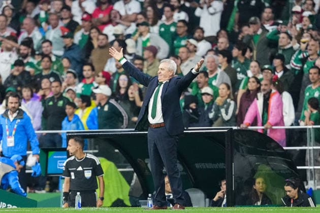 Javier Aguirre, head coach of Mexico, gestures during the FIFA Men’s World Cup 2026 round of 16 football match between Mexico and England at Mexico City Stadium, in Mexico City on July 5th 2026 (Photo by Alexandra Fechete SPP)  Copyright: xAlexandraxFechete SPPx Sportspressphoto_SPR185719