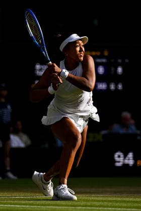 2026 Wimbledon - Naomi Osaka Naomi Osaka (JPN) during her fourth round match at the 2026 Wimbledon Championships at the AELTC in London, UK on July 5, 2026. Photo by Corinne Dubreuil ABACAPRESS.COM London  Copyright: xDubreuilxCorinne ABACAx