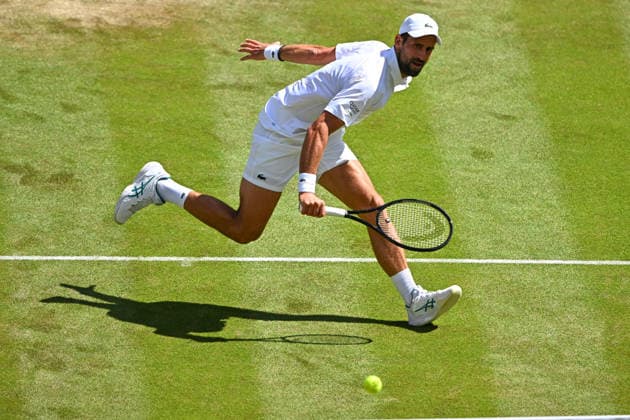 2026 Wimbledon - Novak Djokovic Novak Djokovic (SRB) during his fourth round match at the 2026 Wimbledon Championships at the AELTC in London, UK on July 5, 2026. Photo by Corinne Dubreuil ABACAPRESS.COM London  Copyright: xDubreuilxCorinne ABACAx