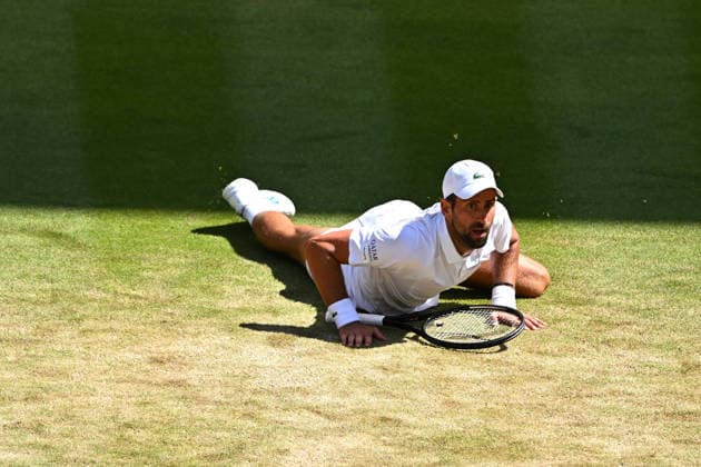 2026 Wimbledon - Novak Djokovic Novak Djokovic (SRB) during his fourth round match at the 2026 Wimbledon Championships at the AELTC in London, UK on July 5, 2026. Photo by Corinne Dubreuil ABACAPRESS.COM London  Copyright: xDubreuilxCorinne ABACAx