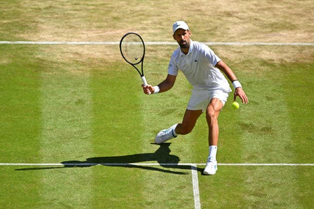 2026 Wimbledon - Novak Djokovic Novak Djokovic (SRB) during his fourth round match at the 2026 Wimbledon Championships at the AELTC in London, UK on July 5, 2026. Photo by Corinne Dubreuil ABACAPRESS.COM London  Copyright: xDubreuilxCorinne ABACAx