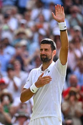 2026 Wimbledon - Novak Djokovic Novak Djokovic (SRB) during his fourth round match at the 2026 Wimbledon Championships at the AELTC in London, UK on July 5, 2026. Photo by Corinne Dubreuil ABACAPRESS.COM London  Copyright: xDubreuilxCorinne ABACAx