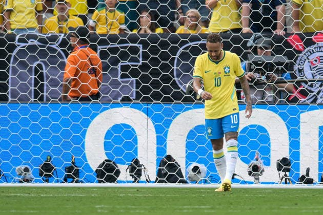 Fußball, WM 2026, 20260705, Brasilien - Norwegen. Im Bild NEYMAR (Brasilien, 10). East Rutherford New-York-New-Jersey-Stadion New Jersey Vereinigte Staaten von Amerika *** Soccer, 2026 World Cup, 20260705, Brazil vs. Norway. Pictured: NEYMAR, Brazil; 10 East Rutherford, New York, New Jersey; Stadium, New Jersey, United States of America Copyright: Passion2Press MarkusxFischerx