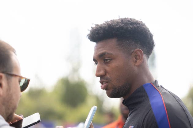July 4, 2026, Seattle, Washington, USA: United States of America defender Alex Freeman (16) talks to the media at the USA national team, Nationalteam Training which took place at University of Washington Soccer Stadium. Seattle USA - ZUMAl181 20260704_zsp_l181_023 Copyright: xMelissaxLevinx