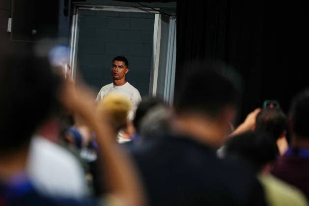 (260706) -- DALLAS, July 6, 2026 -- Cristiano Ronaldo of Portugal attends a press conference, PK, Pressekonferenz ahead of the round of 16 match between Portugal and Spain at the 2026 FIFA World Cup, WM, Weltmeisterschaft, Fussball in Dallas, the United States, on July 5, 2026. ) (SP)U.S.-DALLAS-FOOTBALL-FIFA WORLD CUP-PRESS CONFERENCE-PORTUGAL JiaxHaocheng 
