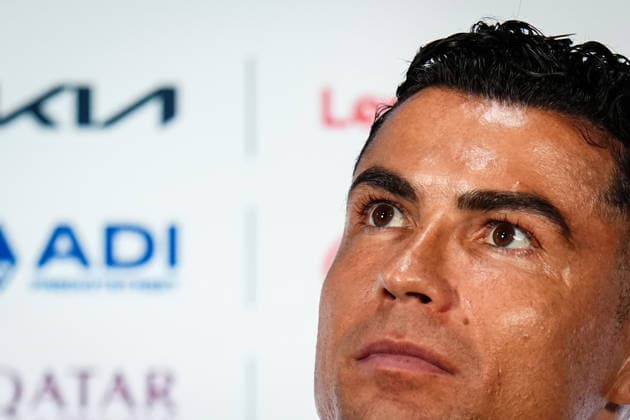 (260706) -- DALLAS, July 6, 2026 -- Cristiano Ronaldo of Portugal attends a press conference, PK, Pressekonferenz ahead of the round of 16 match between Portugal and Spain at the 2026 FIFA World Cup, WM, Weltmeisterschaft, Fussball in Dallas, the United States, on July 5, 2026. ) (SP)U.S.-DALLAS-FOOTBALL-FIFA WORLD CUP-PRESS CONFERENCE-PORTUGAL JiaxHaocheng 