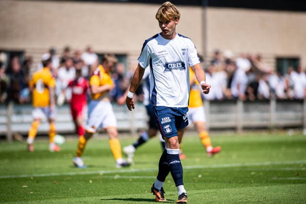 Aarhus GF v Motherwell FC, pre-season test match, Aarhus, Denmark Aarhus, Denmark. 05th, July 2026. Frederik Emmery (39) of Aarhus GF seen during a pre-season test match between Aarhus GF and Motherwell FC at the AGF training facility Fredensvang in Aarhus Denmark, Aarhus, Fredensvang  Copyright: xGonzalesxPhoto MortenxKjaerx