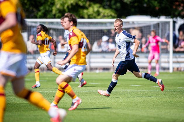 Aarhus GF v Motherwell FC, pre-season test match, Aarhus, Denmark Aarhus, Denmark. 05th, July 2026. Jens Jonsson of Aarhus GF seen during a pre-season test match between Aarhus GF and Motherwell FC at the AGF training facility Fredensvang in Aarhus Denmark, Aarhus, Fredensvang  Copyright: xGonzalesxPhoto MortenxKjaerx