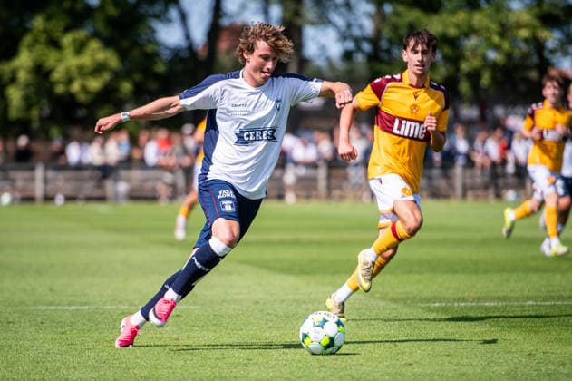 Aarhus GF v Motherwell FC, pre-season test match, Aarhus, Denmark Aarhus, Denmark. 05th, July 2026. Jacob Andersen (26) of Aarhus GF seen during a pre-season test match between Aarhus GF and Motherwell FC at the AGF training facility Fredensvang in Aarhus Denmark, Aarhus, Fredensvang  Copyright: xGonzalesxPhoto MortenxKjaerx