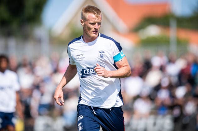 Aarhus GF v Motherwell FC, pre-season test match, Aarhus, Denmark Aarhus, Denmark. 05th, July 2026. Jens Jonsson of Aarhus GF seen during a pre-season test match between Aarhus GF and Motherwell FC at the AGF training facility Fredensvang in Aarhus Denmark, Aarhus, Fredensvang  Copyright: xGonzalesxPhoto MortenxKjaerx