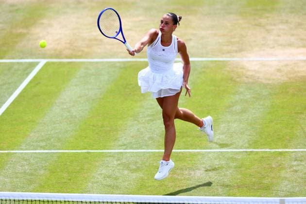 Marta Kostyuk during her fourt round match Wimbledon Tennis Championships, Day 8, The All England Lawn Tennis and Croquet Club, London, UK - 06 Jul 2026London The All England Lawn Tennis and United Kingdom  Copyright: xJamesxMarsh Shutterstockx 16978026s