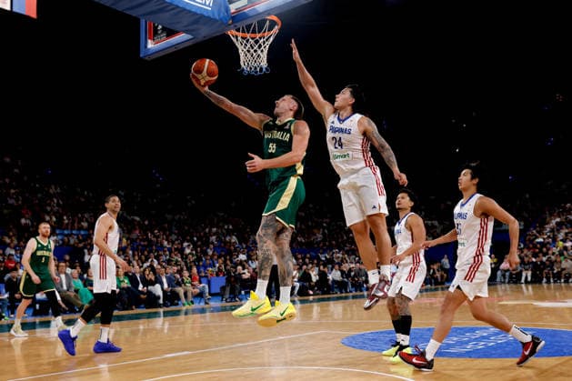 BASKETBALL AUSTRALIA PHILIPPINES, Mitch Creek of the Australian Boomers puts up a shot during the World Cup qualifier basketball match between Australia and the Philippines at RAC Arena in Perth, Monday, July 6, 2026. ( NO ARCHIVING, EDITORIAL USE ONLY PERTH WESTERN AUSTRALIA AUSTRALIA  Copyright: xRICHARDxWAINWRIGHTx 20260706170297730482