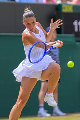 Day Eight: The Championships - Wimbledon 2026 LONDON, ENGLAND JULY 06 - Marta Kostyuk of Ukraine during Ladies Single Fourth Round against JAshlyn Krueger of United States at The Wimbledon Lawn Tennis Championship at Wimbledon on July 06, 2026 in London, England. (Photo by Keeran Marquis)  Copyright: xKeeranxMarquis Fotoarena SPPx Sportspressphoto_SPR186097
