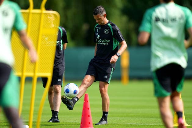 Training Sparta Rotterdam Rotterdam - Coach Rogier Meijer of Sparta Rotterdam during the a training in preperation of the 2026 2027 season. The training is set at Sportpark Nieuw-Terbregge on 6 July 2026 in Rotterdam, The Netherlands. (VK Sportphoto Yannick Verhoeven) Copyright: xYannickxVerhoevenx
