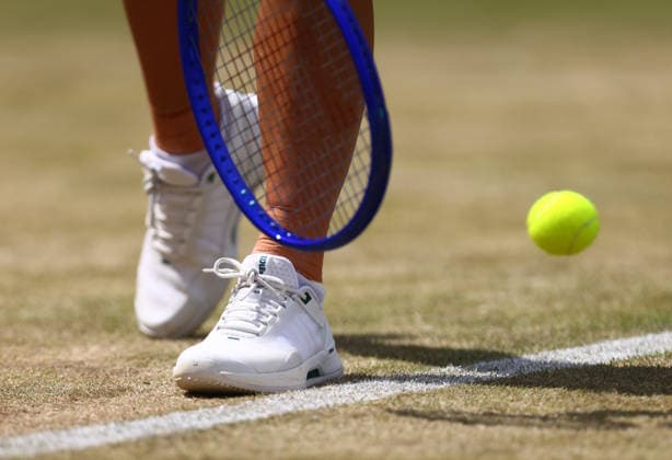 Wimbledon Championships 2026, Day 8, AELTC Wimbledon, London, UK - 06 07 2026 The Tennis Shoes of Marta Kostyuk (UKR) during her Fourth round match against Ashlyn Krueger (USA) in the 2026 Wimbledon Championships at the AELTC London London AELTC Wimbledon London GBR, UK NEWSPAPERS OUT Copyright: xMarkxGreenwoodx