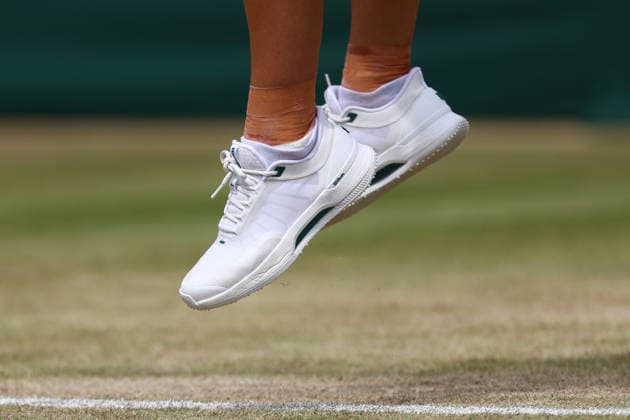 Wimbledon Championships 2026, Day 8, AELTC Wimbledon, London, UK - 06 07 2026 The Tennis Shoes of Marta Kostyuk (UKR) during her Fourth round match against Ashlyn Krueger (USA) in the 2026 Wimbledon Championships at the AELTC London London AELTC Wimbledon London GBR, UK NEWSPAPERS OUT Copyright: xMarkxGreenwoodx