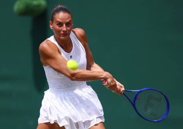 Wimbledon Championships 2026, Day 8, AELTC Wimbledon, London, UK - 06 07 2026 Marta Kostyuk (UKR) in action during her fourth round match against Ashlyn Krueger (USA) in the 2026 Wimbledon Championships at the AELTC London London AELTC Wimbledon London GBR, UK NEWSPAPERS OUT Copyright: xMarkxGreenwoodx