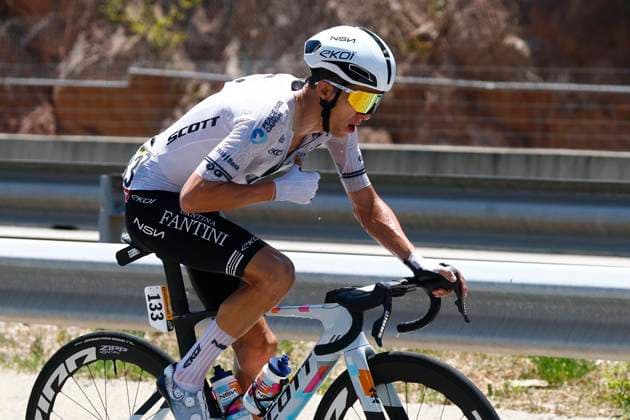 Tour de France 2026 Stage 3 LES ANGLES, FRANCE - JULY 06 : Bennett George (NZL) of NSN Cycling Team during stage 3 of the 113rd edition of Tour de France an UCI World Tour 2.UWT cycling road race stage for Men Elite of 196 km with start in Granollers and finish in Les Agnles on July 6, 2026 in Les Angles, France, 06 07 2026 Les Angles France  Copyright: xLucaxBettinix