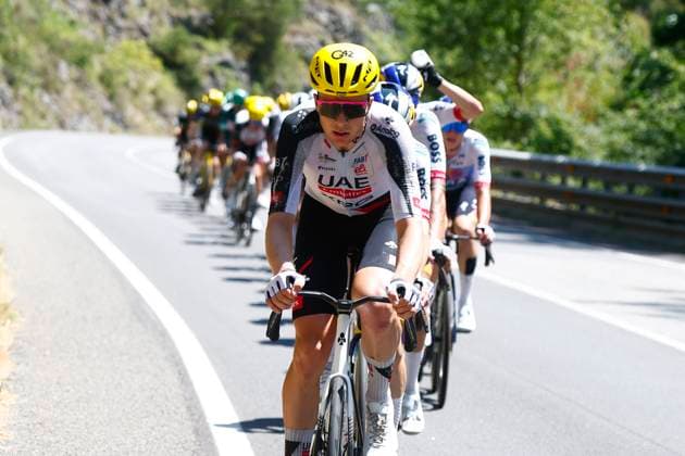 Tour de France 2026 Stage 3 LES ANGLES, FRANCE - JULY 06 : Vermeersch Florian (BEL) of UAE Team Emirates - XRG during stage 3 of the 113rd edition of Tour de France an UCI World Tour 2.UWT cycling road race stage for Men Elite of 196 km with start in Granollers and finish in Les Agnles on July 6, 2026 in Les Angles, France, 06 07 2026 Les Angles France  Copyright: xLucaxBettinix