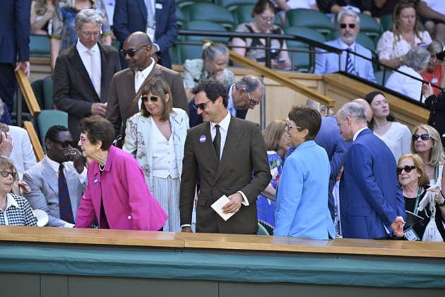Tennis - Wimbledon 2026 - ITF - The Championships - 06 06 2026 - Tennis - Wimbledon 2026 - ITF - The Championships - 06 06 2026 - Royal Box : Roger Federer - Suisse London  Copyright: xChryslenexCaillaud Psnewzx
