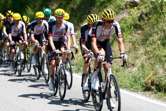 Tour de France 2026 Stage 3 LES ANGLES, FRANCE - JULY 06 : Politt Nils (GER) of UAE Team Emirates - XRG during stage 3 of the 113rd edition of Tour de France an UCI World Tour 2.UWT cycling road race stage for Men Elite of 196 km with start in Granollers and finish in Les Agnles on July 6, 2026 in Les Angles, France, 06 07 2026 Les Angles France  Copyright: xLucaxBettinix