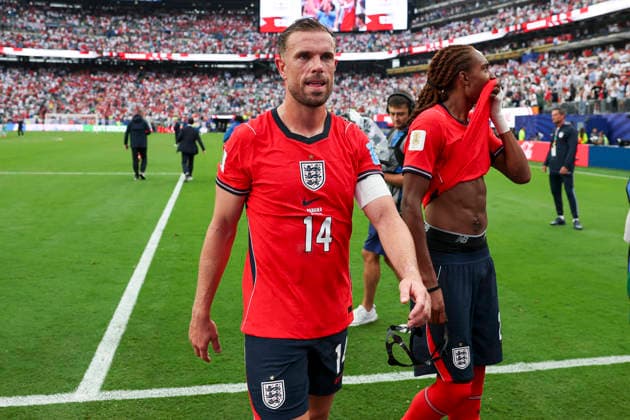 Panama v England, FIFA World Cup, WM, Weltmeisterschaft, Fussball 2026 England midfielder Jordan Henderson (14) during the Panama v England FIFA WORLD CUP 2026 Group L match at New York New Jersey Stadium, East Rutherford, United States on 27 June 2026 Credit: Phil Duncan Every Second Media Editorial use only. All images are copyright Every Second Media Limited. No images may be reproduced without prior permission. Copyright: xIMAGO EveryxSecondxMediax ESM-2057-0135 PhilxDuncanx xEveryxSecondxMediax