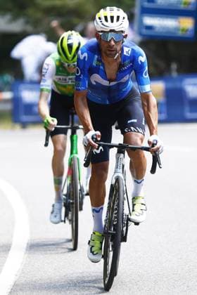 Portuguese Nelson Oliveira of Movistar Team pictured in action during stage 3 of the 2026 Tour de France cycling race, a stage of 195,9km from Granollers, Spain, to Les Angles, France, Monday 06 July 2026. The 113th edition of the Tour de France starts on Saturday 4 July in Barcelona, Spain, and will finish in Paris, France on the 26th of July. POOLxLUCAxBETTINI  x180512693x