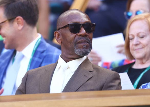 Wimbledon Championships 2026, Day 8, AELTC Wimbledon, London, UK - 06 07 2026 Comedian Sir Lenny Henry in the Royal Box on Centre Court on day eight of the 2026 Wimbledon Championships at the AELTC London London AELTC Wimbledon London GBR, UK NEWSPAPERS OUT Copyright: xMarkxGreenwoodx