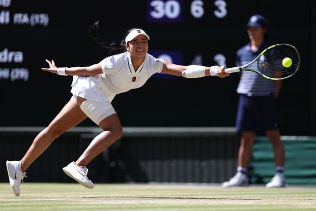 Alexandra Eala during her round of 16 match Wimbledon Tennis Championships, Day 8, The All England Lawn Tennis and Croquet Club, London, UK - 06 Jul 2026London The All England Lawn Tennis and United Kingdom  Copyright: xKieranxMcManus Shutterstockx 16978024ci