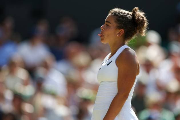 Jasmine Paolini reacts during her round of 16 match Wimbledon Tennis Championships, Day 8, The All England Lawn Tennis and Croquet Club, London, UK - 06 Jul 2026London The All England Lawn Tennis and United Kingdom  Copyright: xKieranxMcManus Shutterstockx 16978024cs